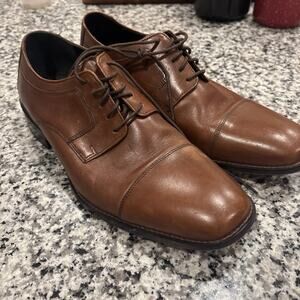 J. Murphy by Johnston & Murphy Oxford Leather Shoes Cap Toe Men's Size 12W Brown